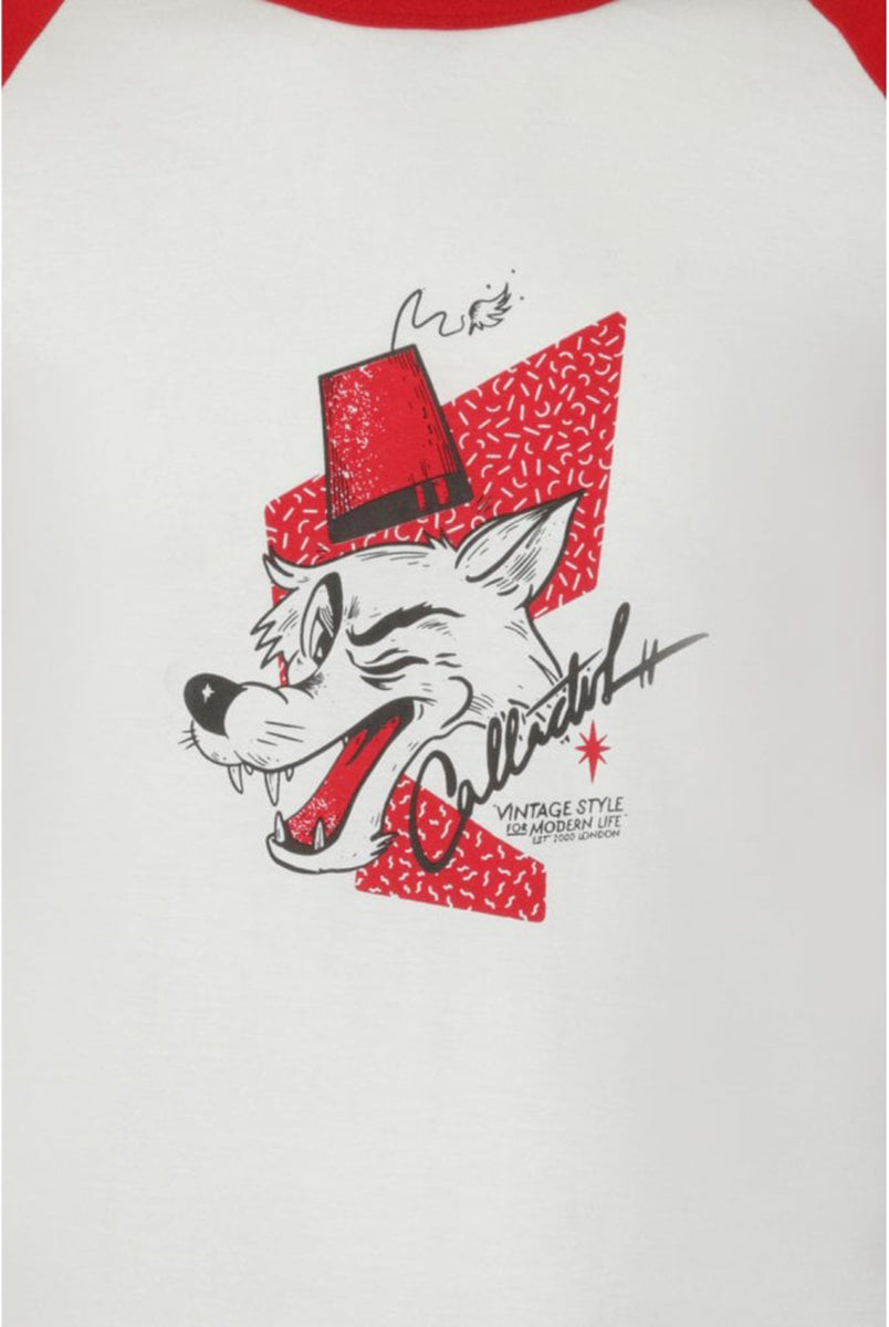 Collectif_JAKE_Retro_WOLF_PRINT_50s_Raglan_HERREN_Baseball_SHIRT_Oberteil-4