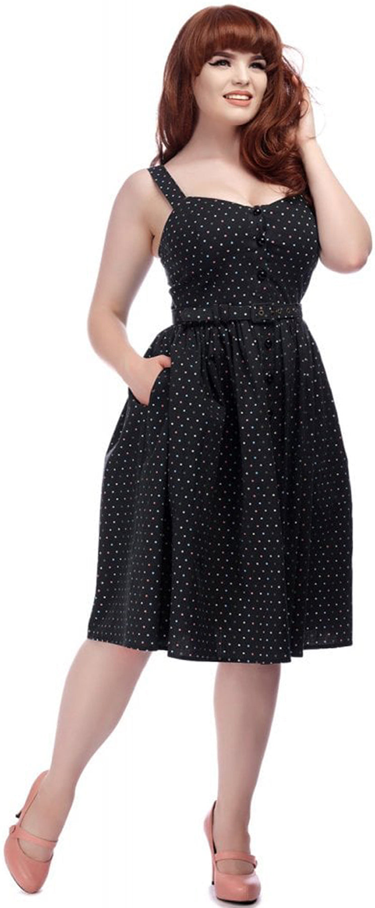 Collectif_JEMIMA_Vintage_POLKA_DOT_Traeger_PUNKTE_50s_SWING_DRESS_Kleid_killer_kirsche