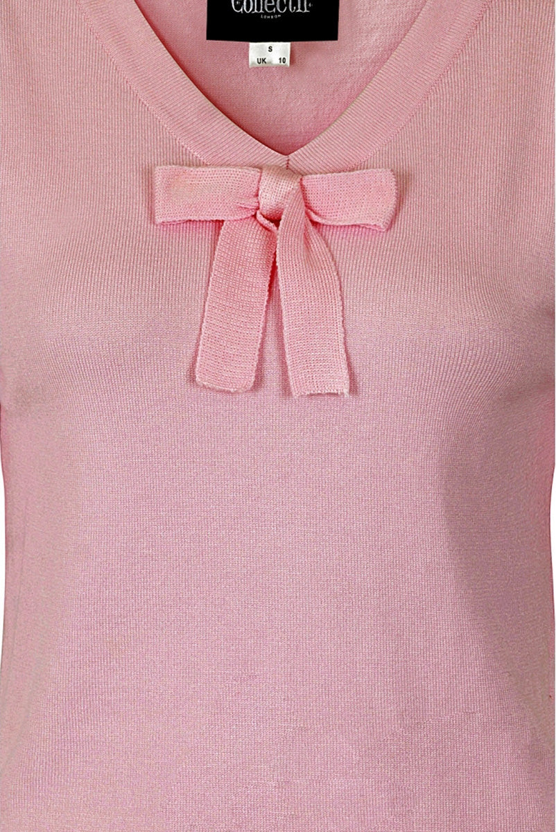 Collectif_JENNIFER_Vintage_BOW_Knitted_Feinstrick_V-NECK_50s_SHIRT_Oberteil_rosa_killer_kirsche_4