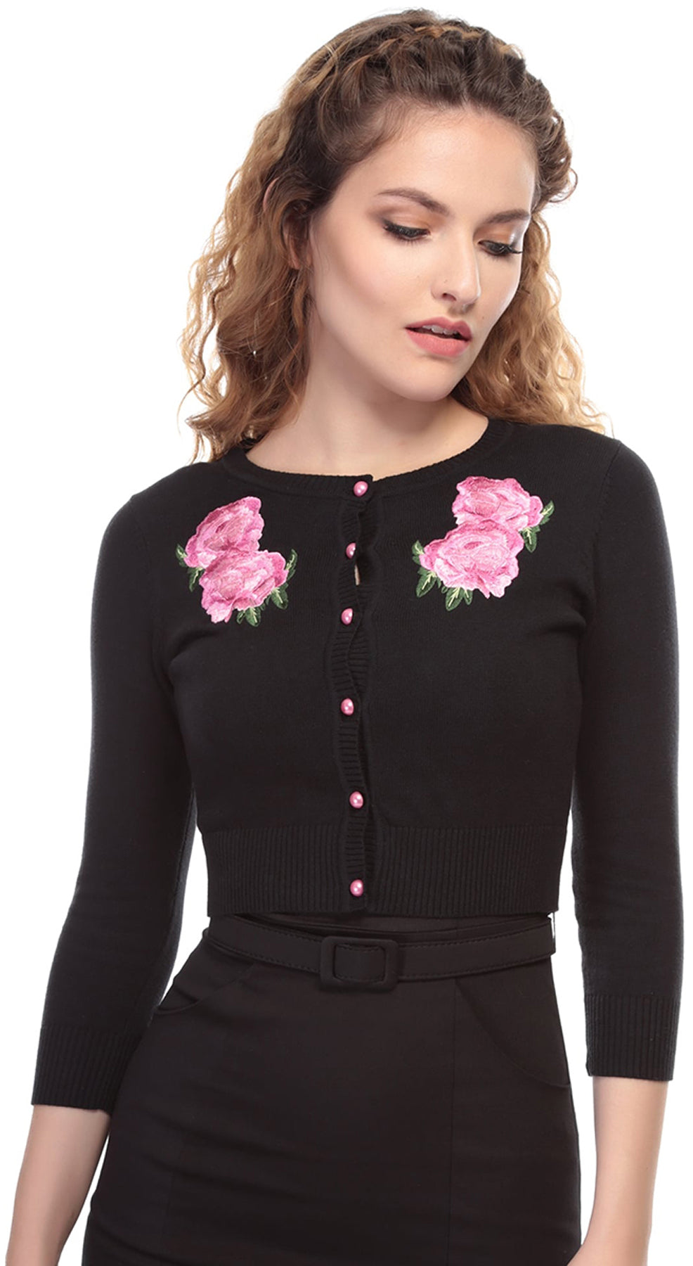 Collectif_JESSIE_Vintage_FLORAL_Embroidered_ROSES_Strickjacke_CARDIGAN_killer_kirscheXexiJve5Orw9z