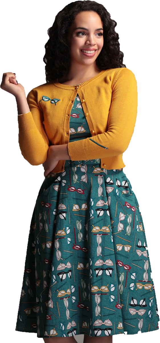 Collectif_JESSIE_Vintage_GEEK_Glasses_Pencil_Rundhals_Strickjacke_CARDIGAN-2