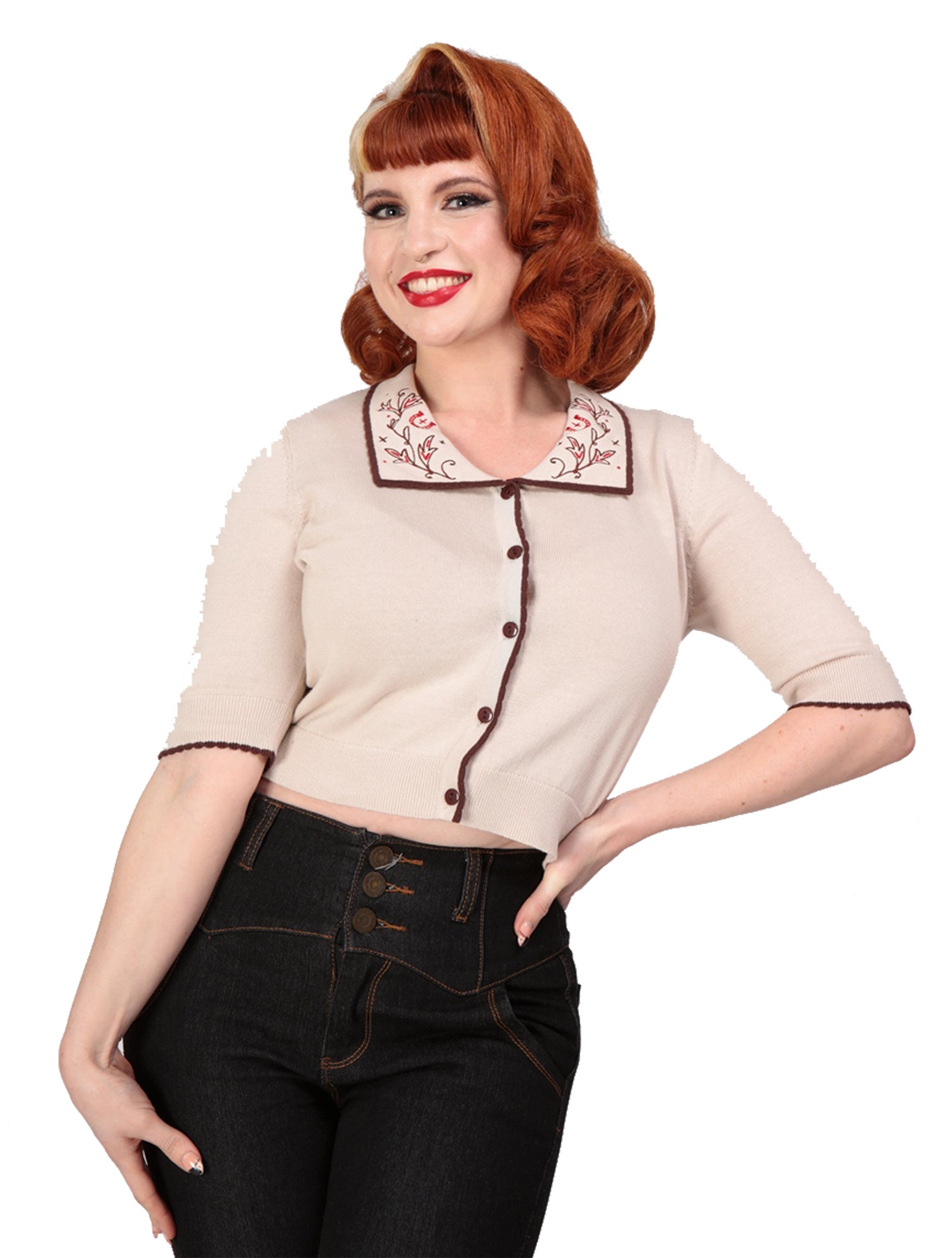 Collectif_JESSY_RODEO_Vintage_Western_Horseshoe_CARDIGAN_Strickjacke_Creme-5