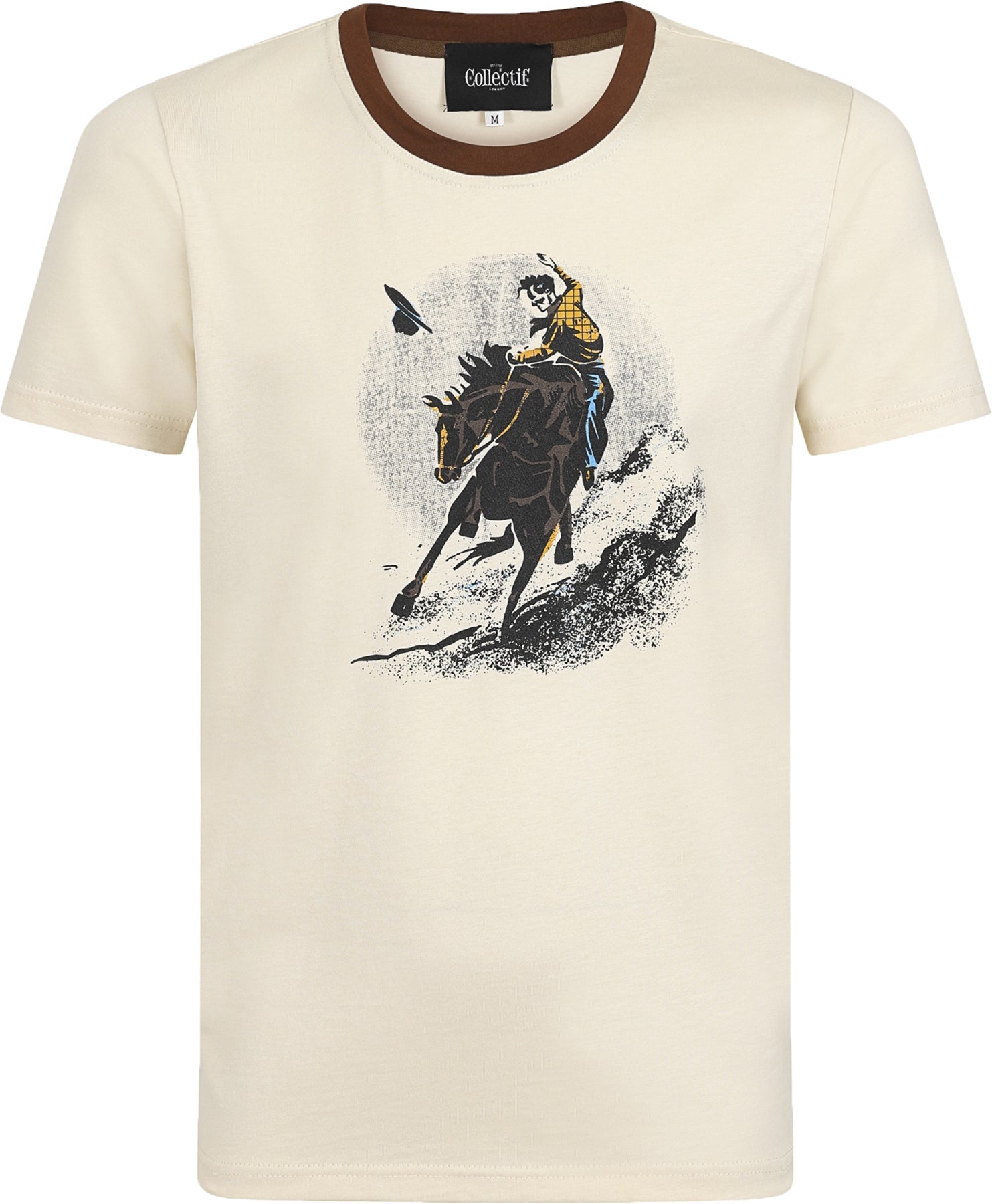 Collectif_JIM_RODEO_Retro_COWBOY_Pferd_MOTIV_Kurzarm_T-SHIRT_Oberteil-1