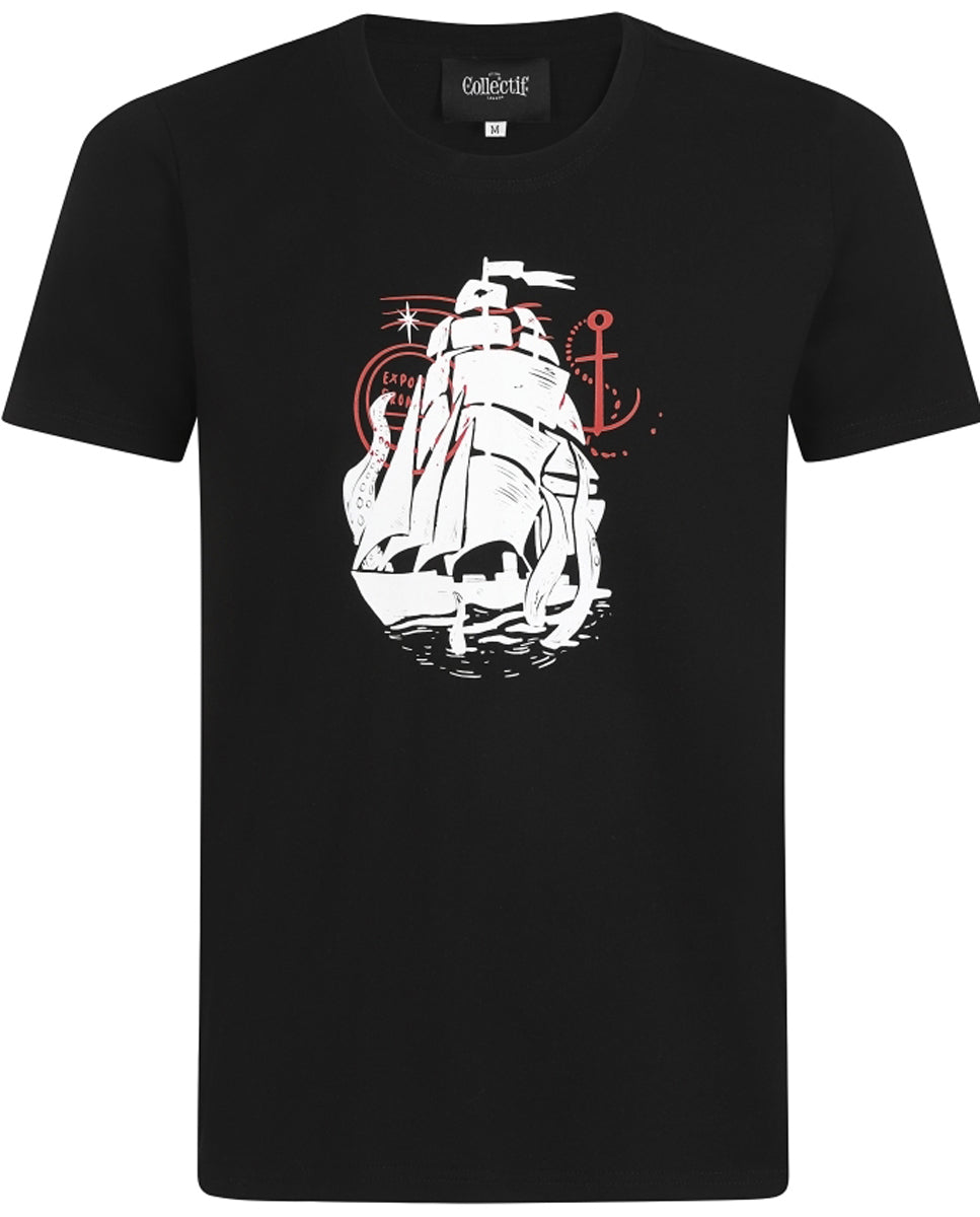 Collectif_JIM_SHIPWRECK_T-SHIRT_Sailor_Motiv_Kurzarm_T-SHIRT_Oberteil_killer_kirsche_17Fw33glwtmgS6