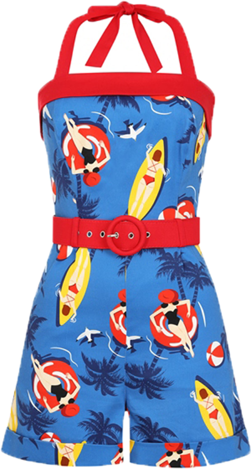Collectif_JOJO_SURFING_Retro_NECKHOLDER_Shorts_50s_PLAYSUIT_Jumpsuit_Overall_Killer_Kirsche-2