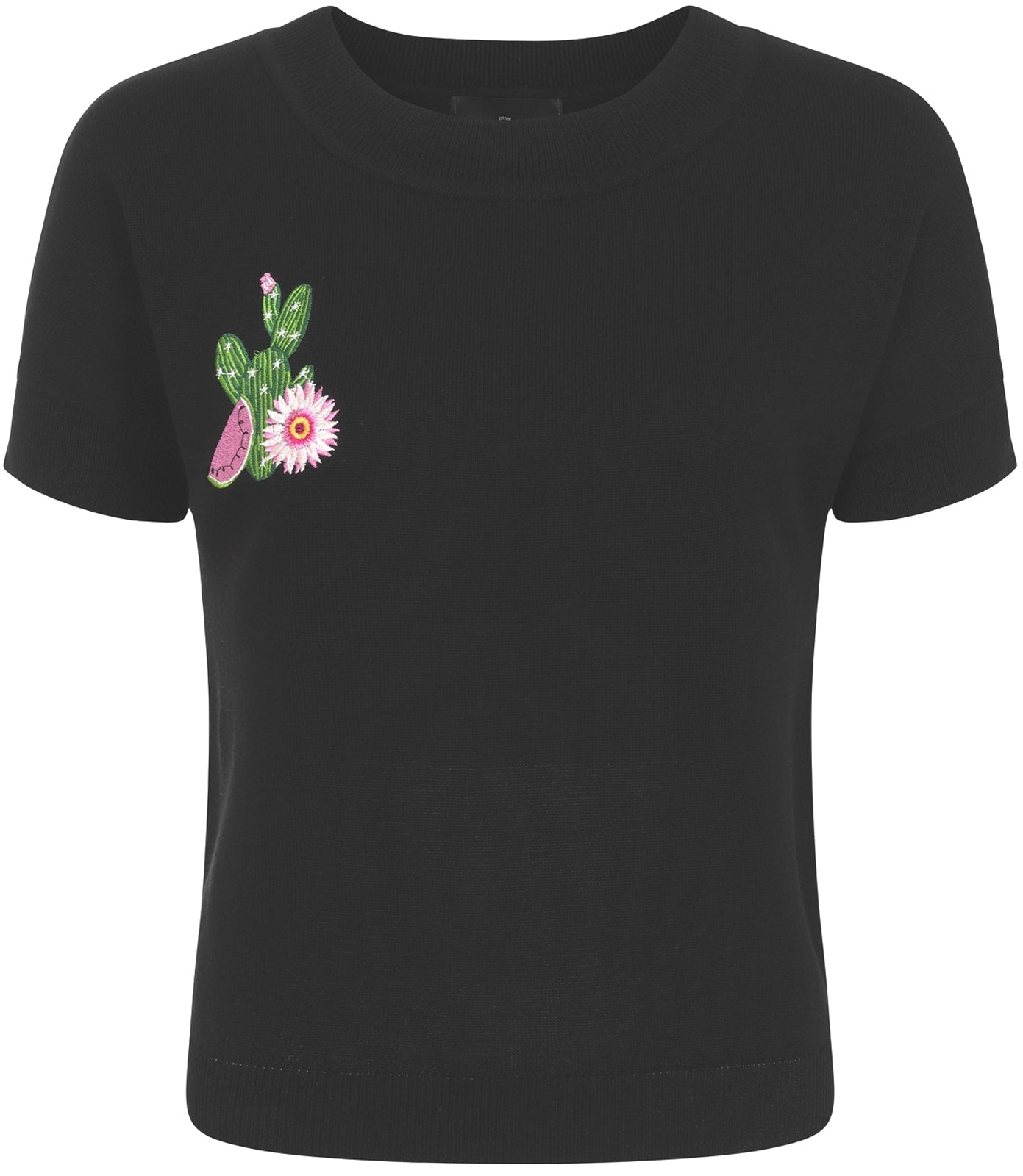 Collectif_JOY_Retro_CACTUS_MELON_Embroidery_Kurzarm_FEINSTRICK_SHIRT_Oberteil_killer_kirsche_1