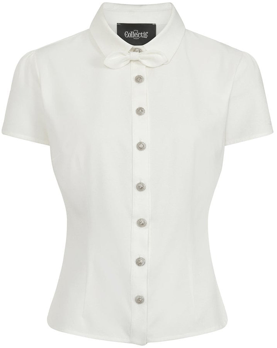Collectif_JUDITH_Vintage_40s_SCHLEIFE_Bow_KURZARM_Collar_BLOUSE_Bluse_Weiss_killer_kirsche_1