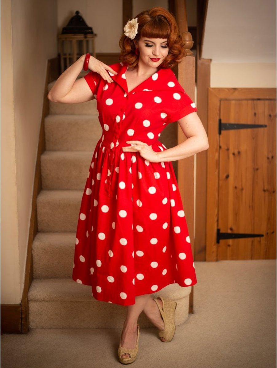 Collectif_JUDY_Vintage_PAINTED_POLKA_DOTS_Punkte_50s_SWING_DRESS_Hemdkleid_killer_kirsche_1S6AUE81CUI9GW