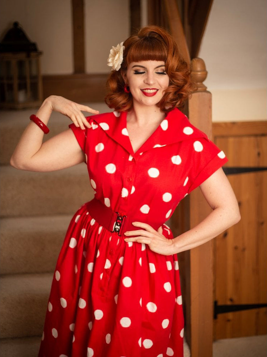 Collectif_JUDY_Vintage_PAINTED_POLKA_DOTS_Punkte_50s_SWING_DRESS_Hemdkleid_killer_kirsche_2JBIcz4BEeF0IB