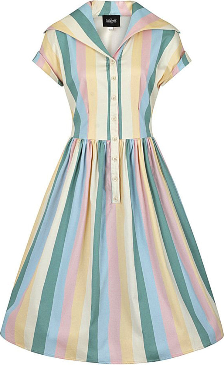 Collectif_JUDY_Vintage_TEACUP_STRIPE_Pastell_Streifen_SWING_DRESS_Kleid-3