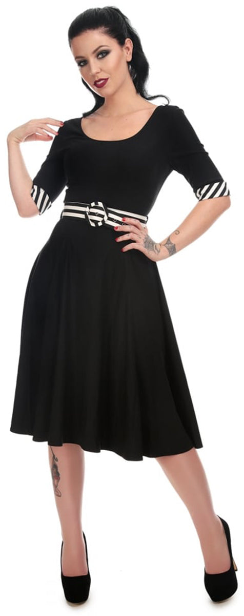 Collectif_JUINE_Vintage_STRIPED_TRIM_Streifen_Retro_SWING_Doll_Dress_KLEID-1