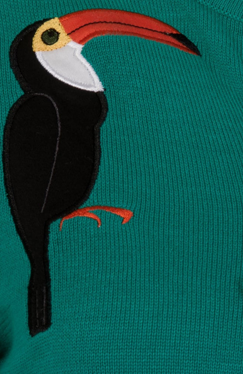 Collectif_JULIANA_Vintage_Tropical_TOUCAN_Bow_3_4_Arm_JUMPER_Pullover-4