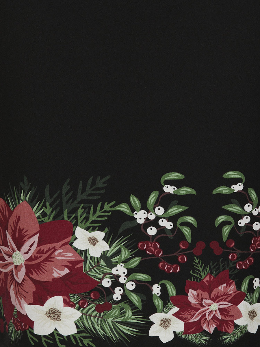 Collectif_JUNE_Vintage_FESTIVE_FLORAL_Winter_Blumen_50s_Pencil_DRESS_Kleid-3