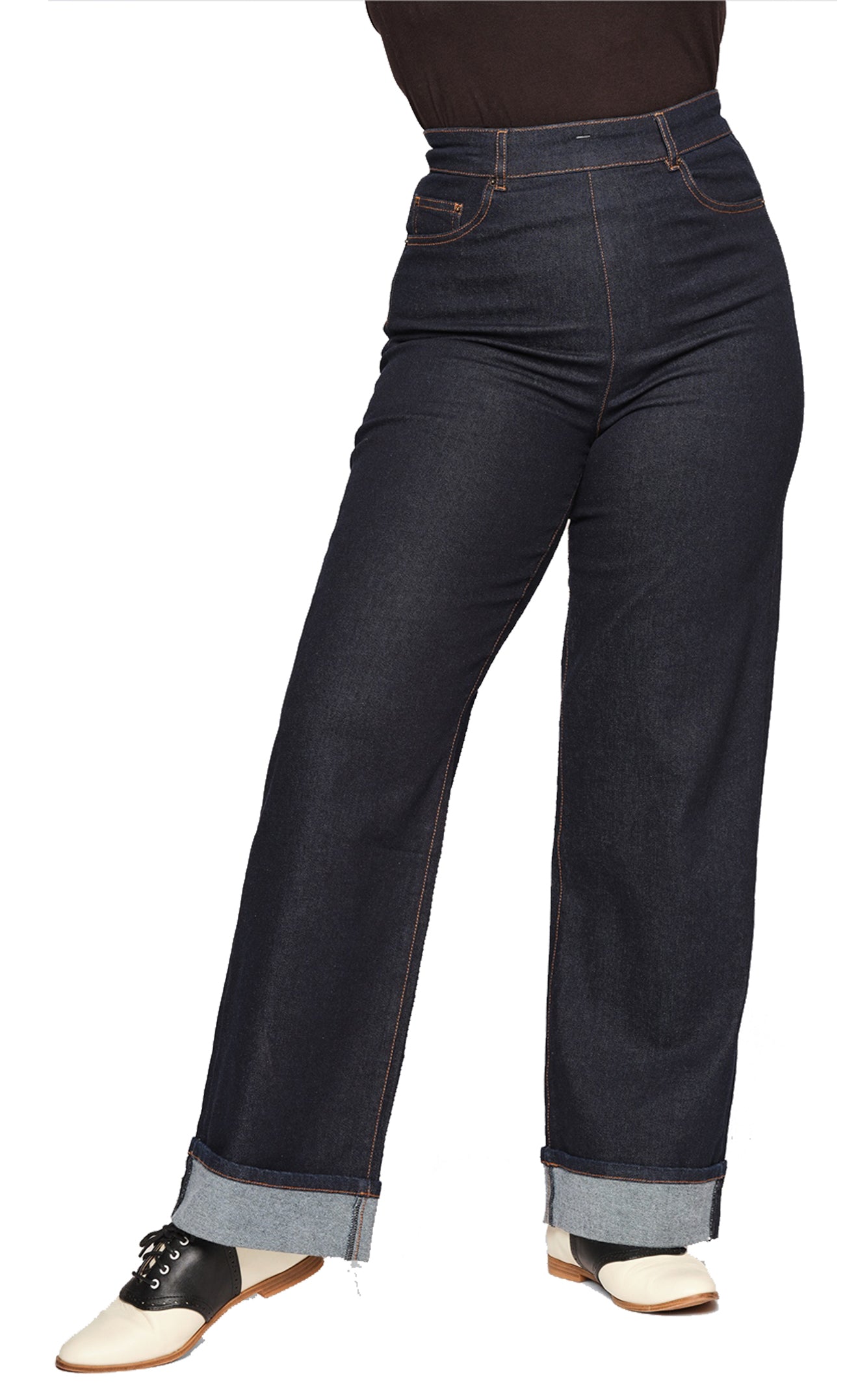 Collectif_KATHARINE_WIDE_LEG_50s_Retro_HIGH_WAIST_Denim_MARLENE_Jeans_Hose__Pants-1