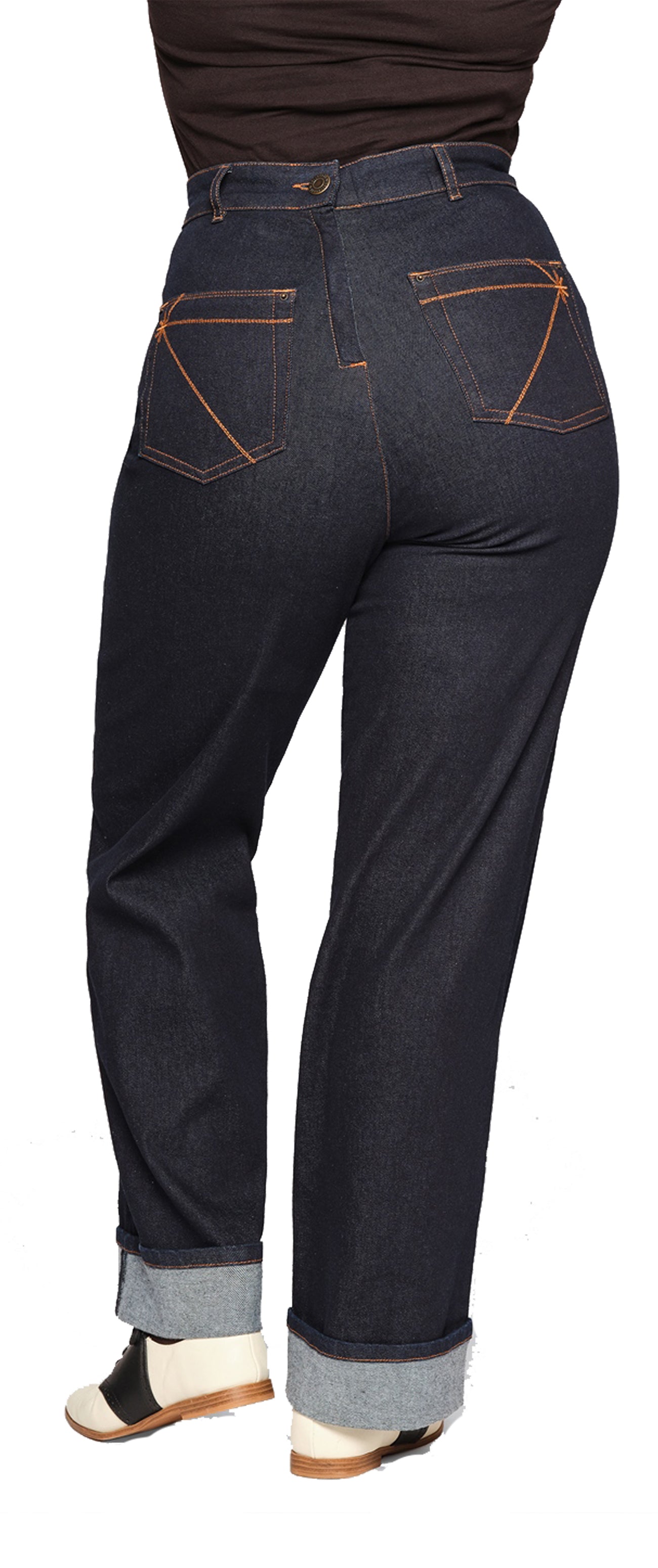 Collectif_KATHARINE_WIDE_LEG_50s_Retro_HIGH_WAIST_Denim_MARLENE_Jeans_Hose__Pants-4