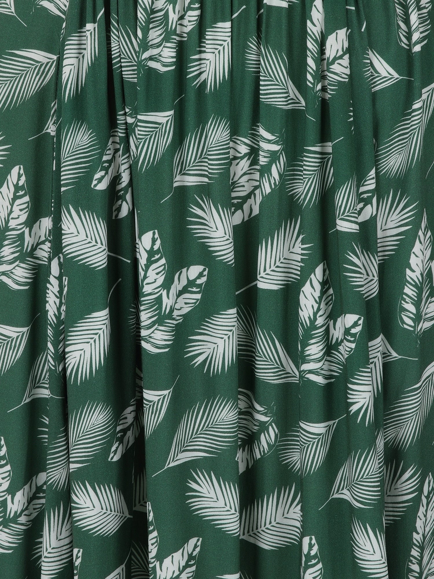 Collectif_KATRINA_LEAVY_GREEN_Palmblatt_TROPICAL_Volant_Midi_SWING_SKIRT_Rock_killer_kirsche_5