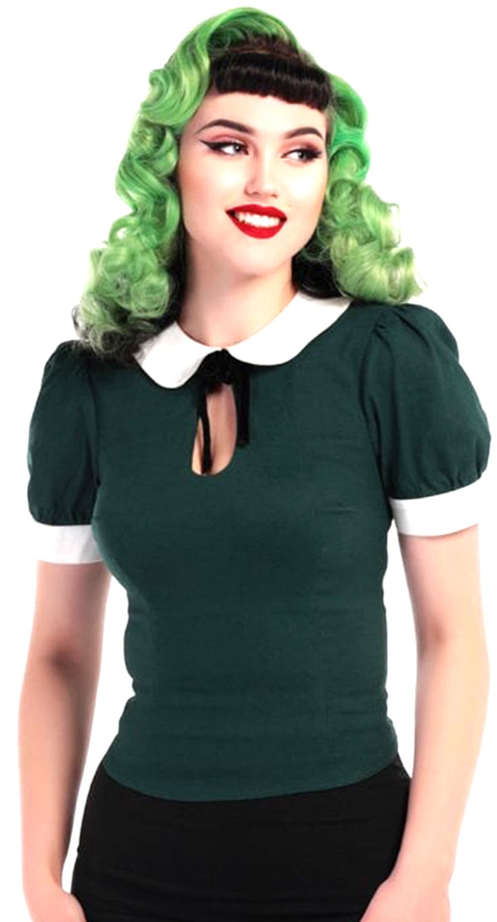 Collectif_KHLOE_Vintage_PETER_PAN_Peephole_KURZARM_Bluse_SHIRT_Gruen_killer_kirscheVg5knWGWqZiPm