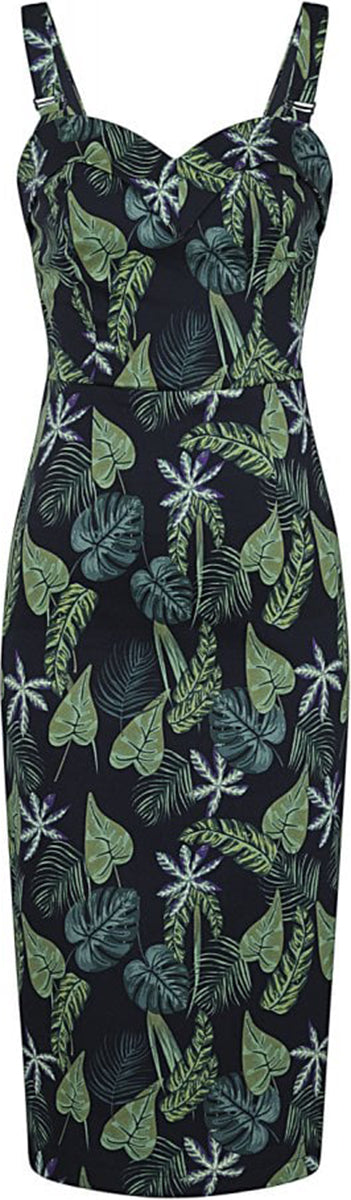 Collectif_KIANA_Tropical_BLACK_FOREST_Palmblatt_TRaeGER_Dress_PENCIL_KLEID-2h5rFOa3IUM9Ve