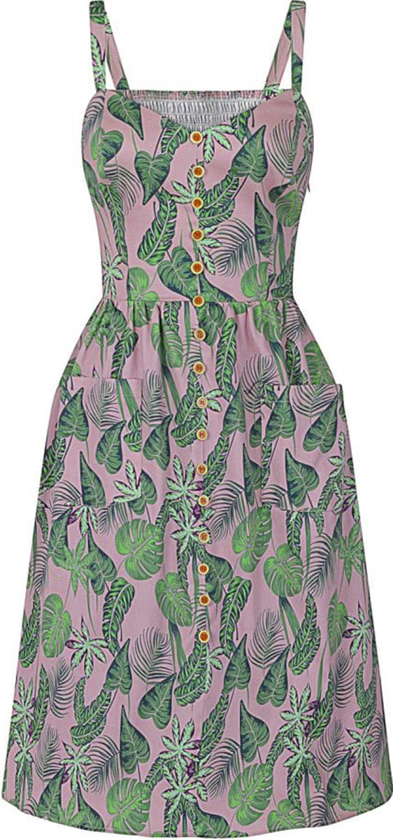 Collectif_KIMBERLY_Tropical_PINK_FOREST_Palmenblaetter_SWING_DRESS_Kleid-3rLeBkTBcFMjZW