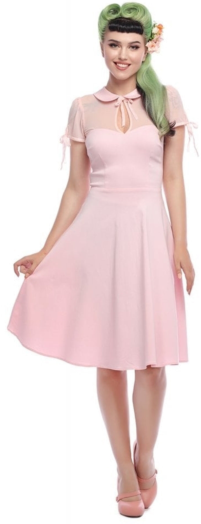 Collectif_KITTEN_Vintage_PETER_PAN_Bow_Mesh_SWING_DRESS_Kleid_Rosa_killer_kirsche11