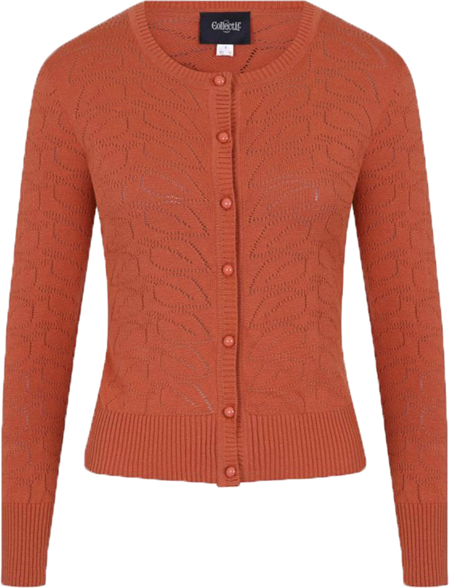 Collectif_LEAH_Vintage_LEAVES_Lochmuster_Langarm_CARDIGAN_Strickjacke_Orange-25jeDGOopjffl3