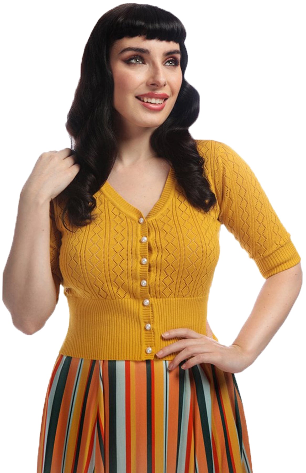 Collectif_LINDA_Vintage_DIAMOND_Lochmuster_CARDIGAN_Strickjacke_Senfgelb_killer_kirsched2ijeSXCe7QUp