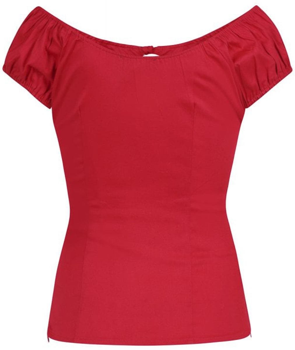 Collectif_LORENA_Vintage_PIN_UP_Plain_Peephole_50s_Basic_Shirt_BLUSE_Rot-49WmpOrNxB1JXb