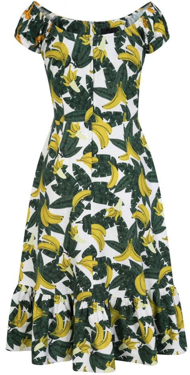 Collectif_LORENA_Vintage_TROPICAL_BANANA_Schleife_Bow_SWING_Kleid-3