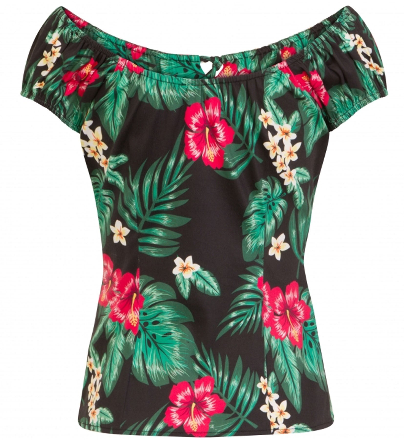 Collectif_LORENA_Vintage_TROPICAL_PARADISE_Top_Hibiscus_Bow_BLUSE_Shirt_killer_kirsche_3