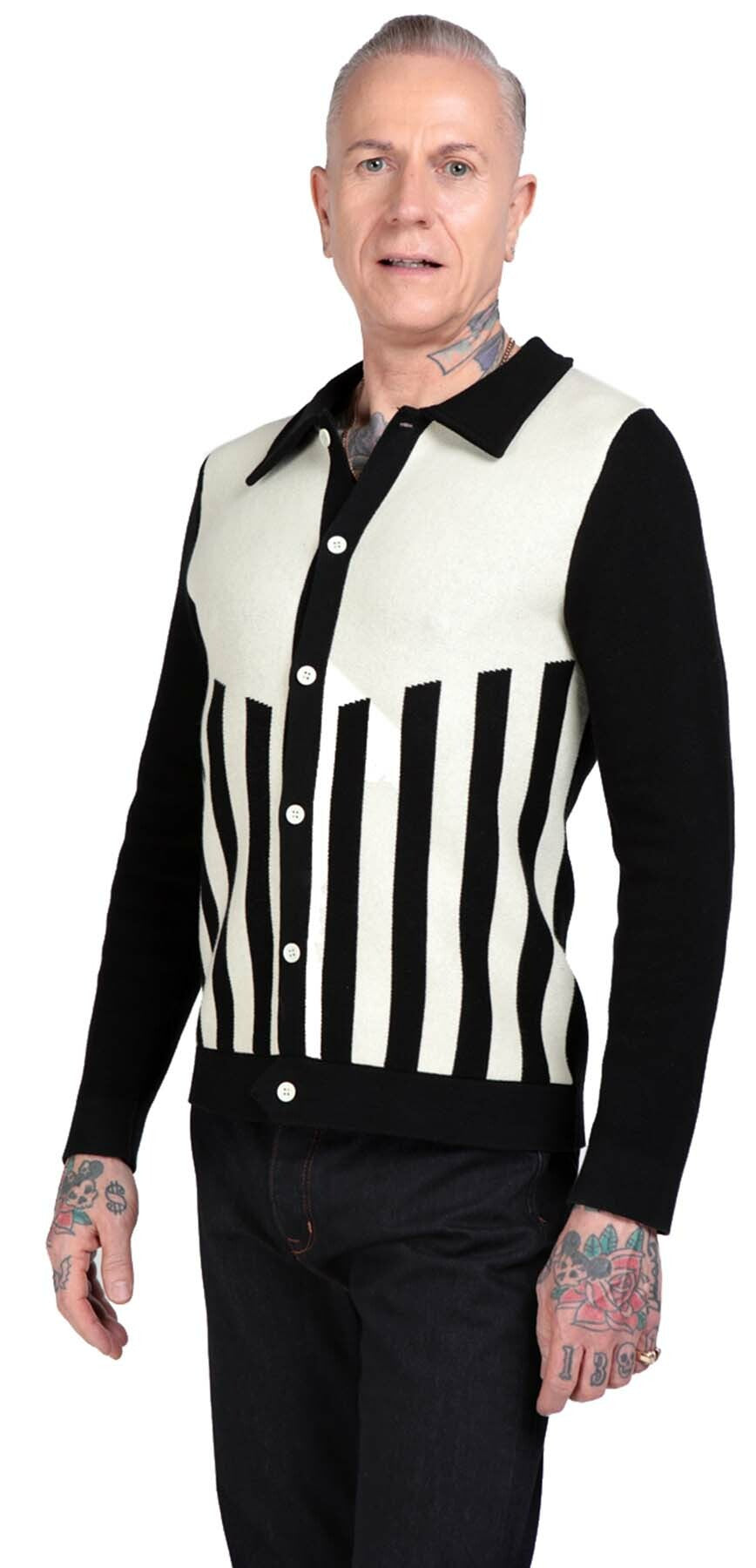 Collectif_LUCA_50s_Streifen_STRIPE_Langarm_Knitted_CARDIGAN_Strickjacke_killer_kirsche_1l00kleta009Zx
