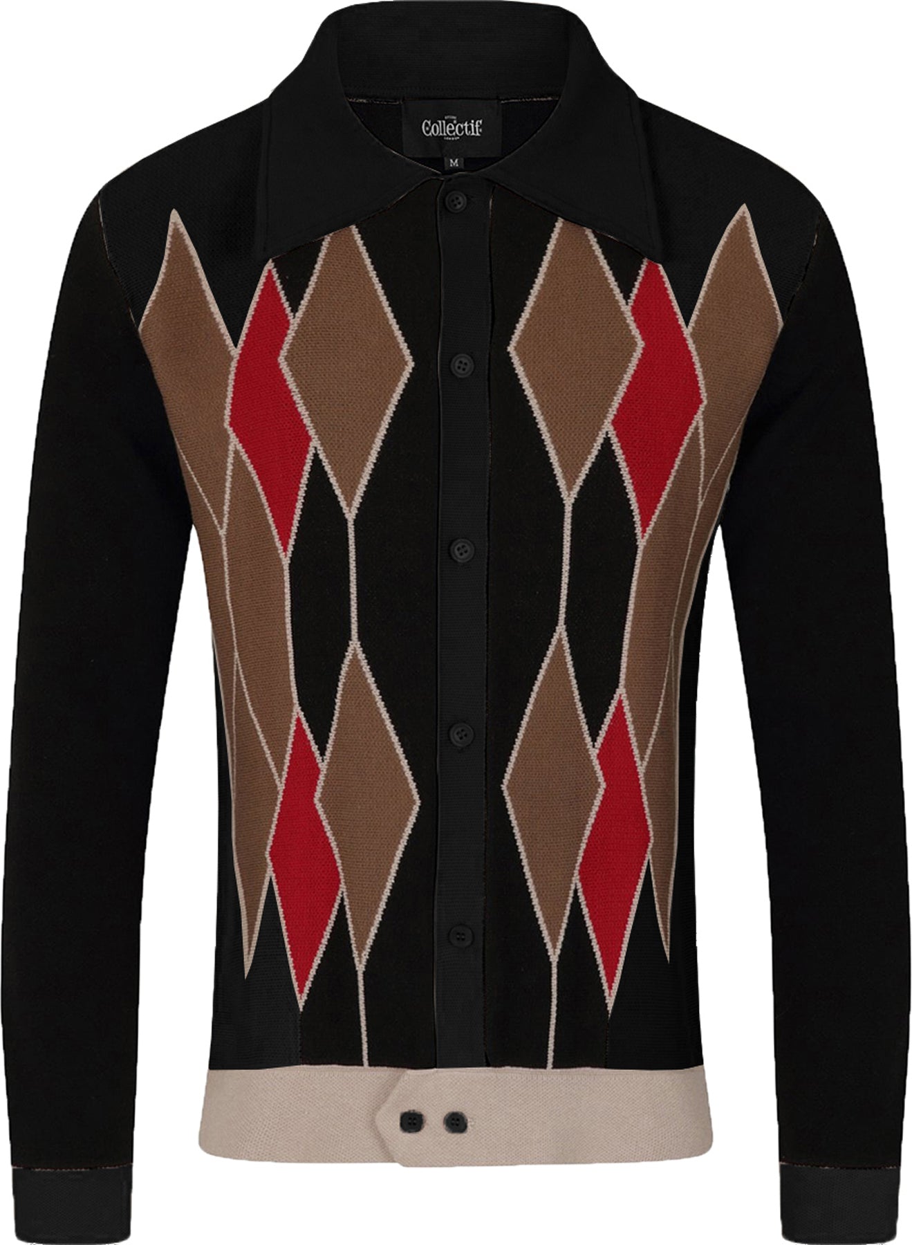 Collectif_LUCA_ITALIA_Vintage_DIAMOND_Langarm_HERREN_Strickjacke_CARDIGAN_killer_kirsche47uF9OrT58cMF
