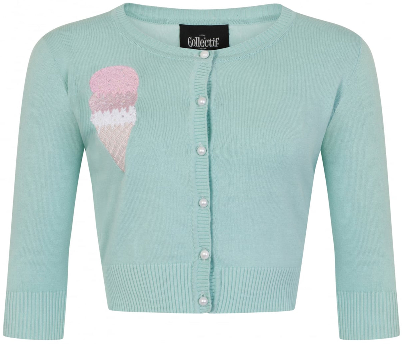 Collectif_LUCY_Vintage_ICE_CREAM_Eistuete_3_4_Arm_Strickjacke_CARDIGAN-2