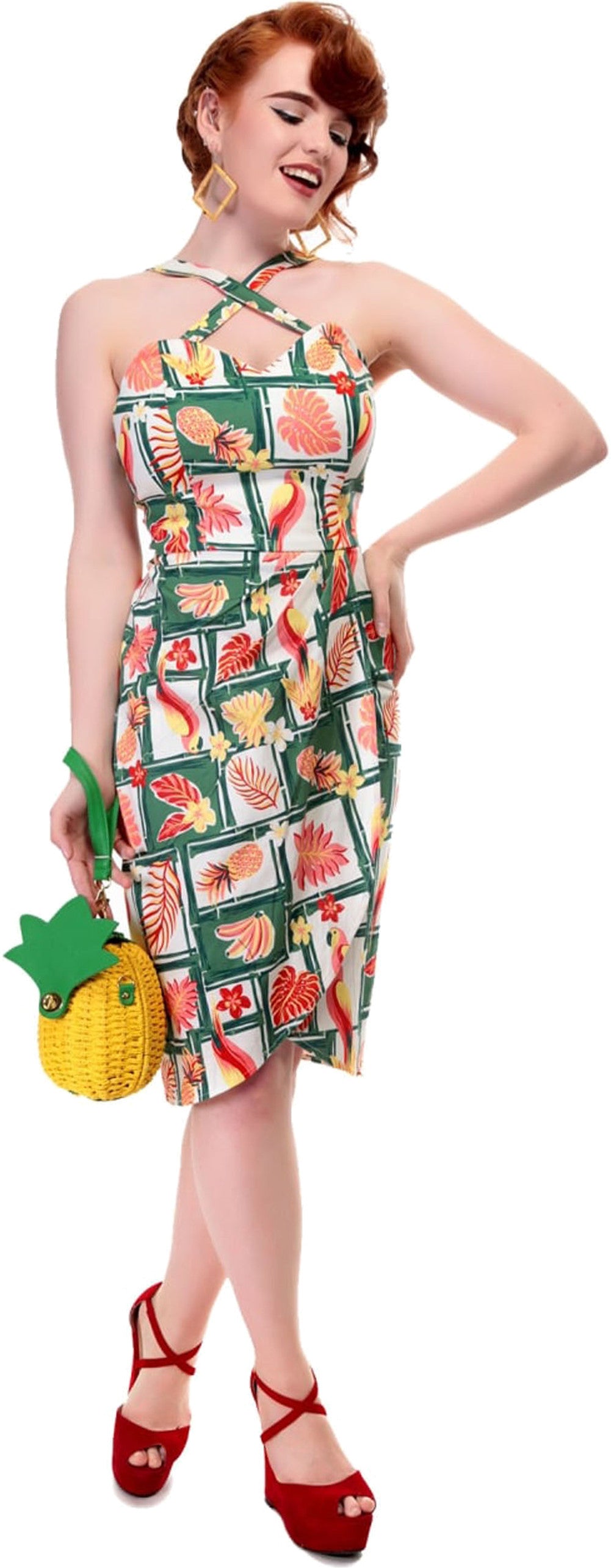 Collectif_MAHINA_Tropical_BAMBOO_Vintage_Tiki_Sarong_Dress_KLEID