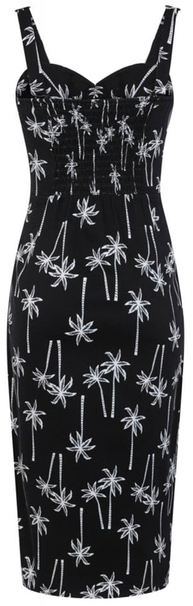 Collectif_MAHINA_Tropical_PALM_TREE_Sarong_TRaeGER_Dress_KLEID_Schwarz-3