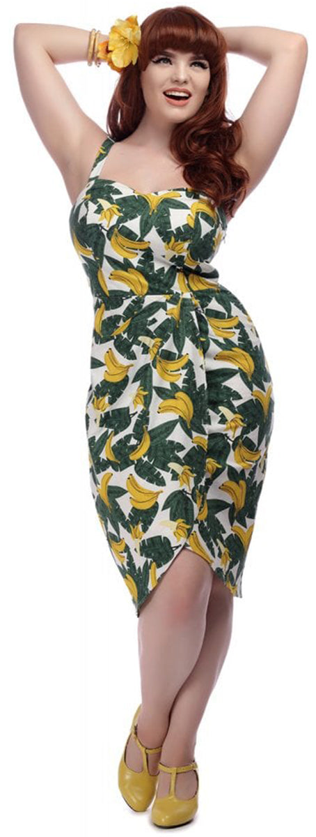 Collectif_MAHINA_Vintage_TROPICAL_BANANA_Blaetter_SARONG_Dress_KLEID-2