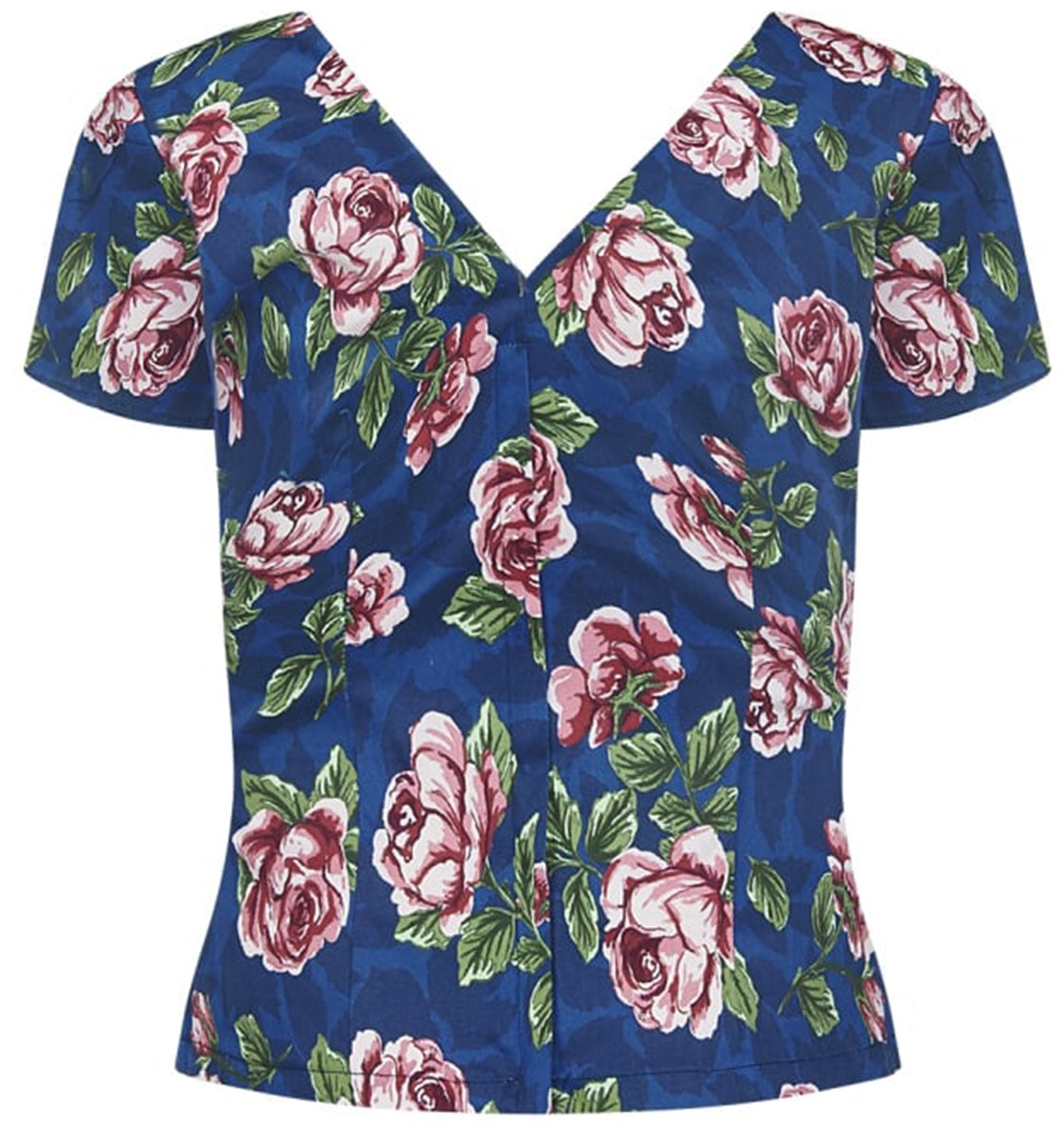 Collectif_MARIA_Vintage_BLOOM_V-Neck_ROSEN_Floral_SHIRT_Oberteil-3