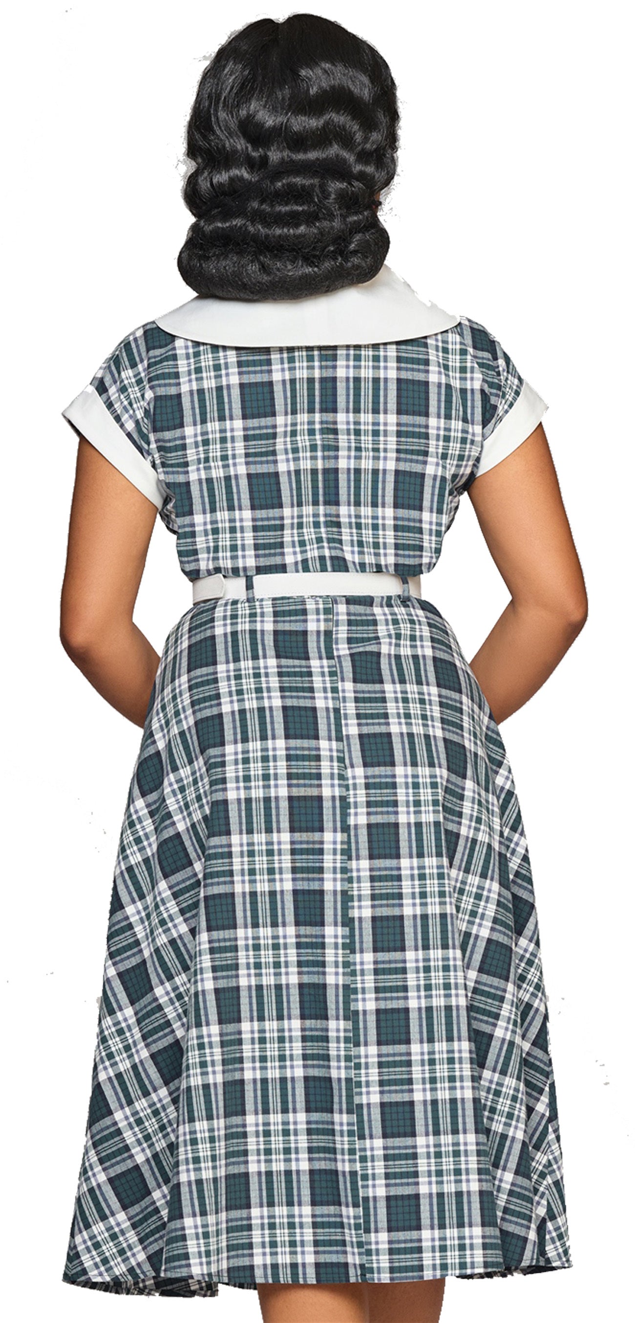 Collectif_MARJORIE_CHECK_Vintage_Karo_Emerald_Shirtwaist_SWING_DRESS_Kleid-2OhsmsuYGqRJKB