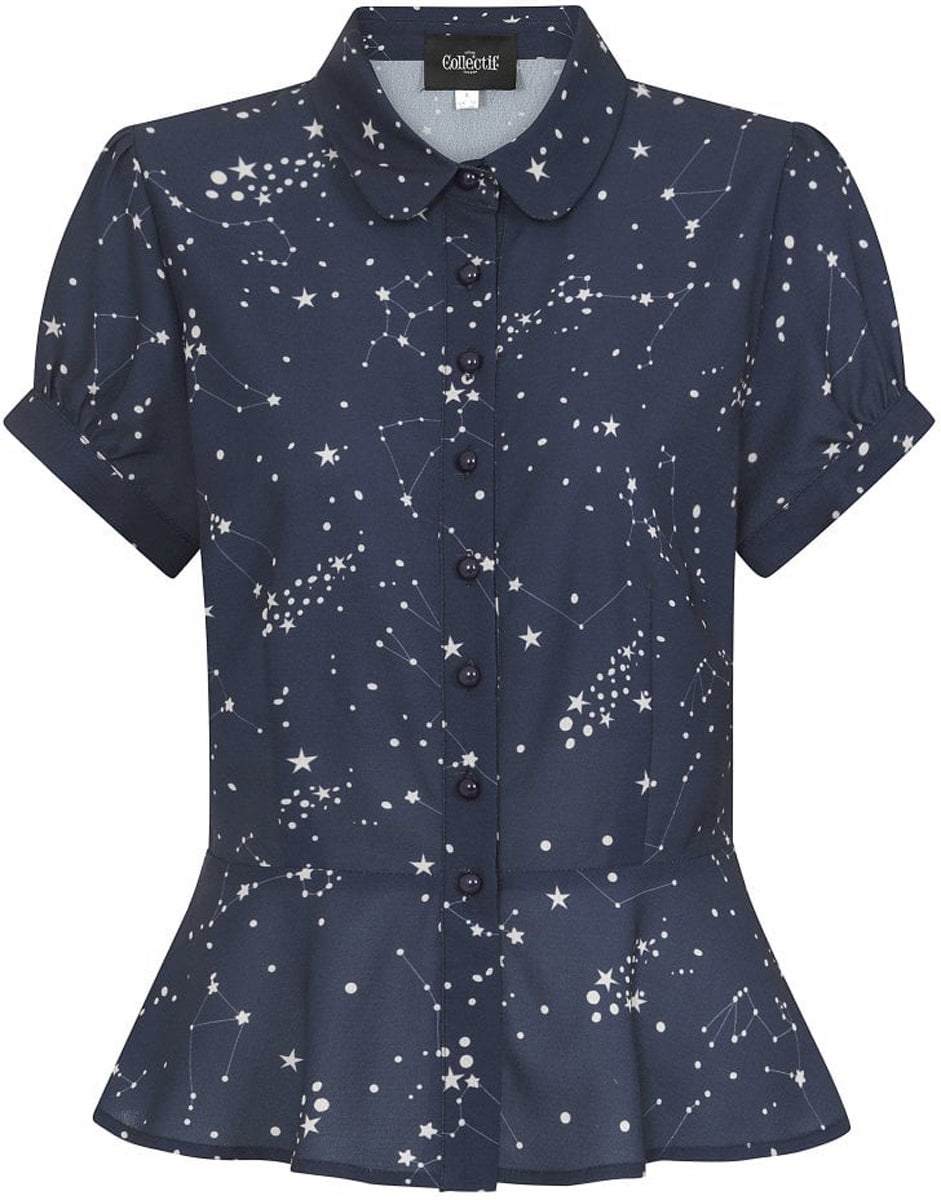 Collectif_MARY_GRACE_50s_ZODIAC_CONSTELLATION_Sterne_Bubikragen_KURZARM_Bluse_killer_kirsche_1