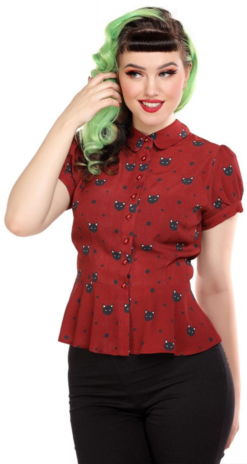 Collectif_MARY_GRACE_Vintage_POLKA_MEOW_Bubikragen_Kurzarm_Bluse_BLOUSE_killer_kirscheP876dBHLuUGOR