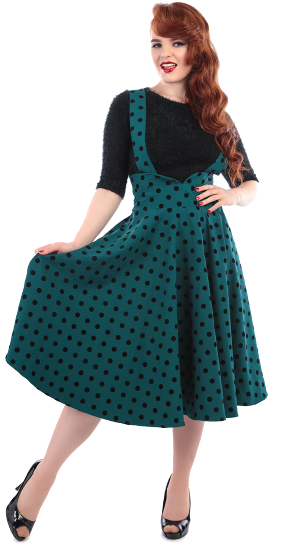 Collectif_MARY_Polka_Dots_PUNKTE_High_Waisted_SWING_Rock_Traeger_killer_kirsche5PAWkQhM1hfL9