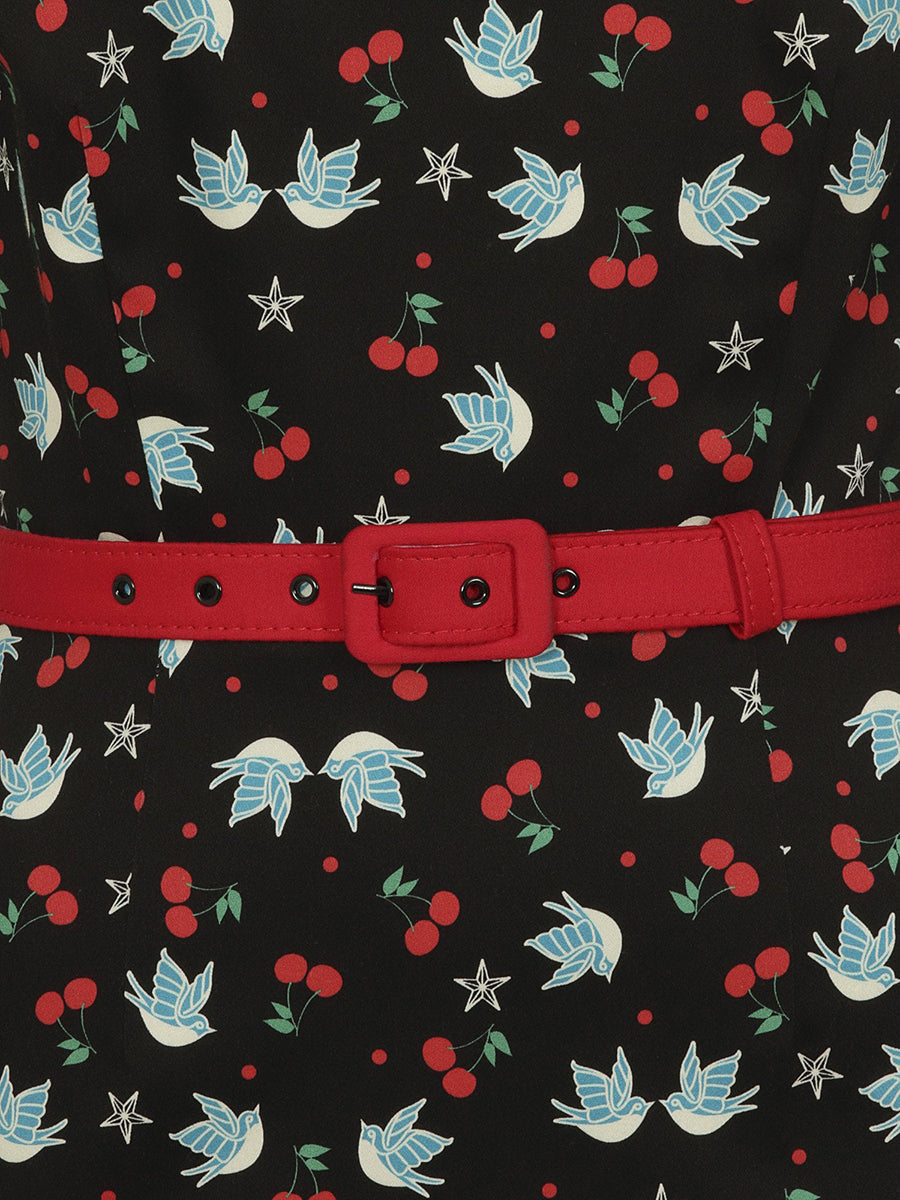 Collectif_MEG_Vintage_SWALLOWS_and_CHERRIES_Dots_Bleistiftkleid_PENCIL_Dress-3