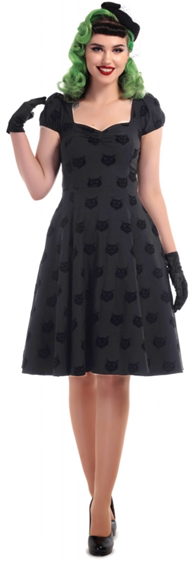 Collectif_MIMI_Spooky_VELVET_CAT_50s_KURZARM_Sweetheart_SWING_DRESS_Kleid_killer_kirsche_1