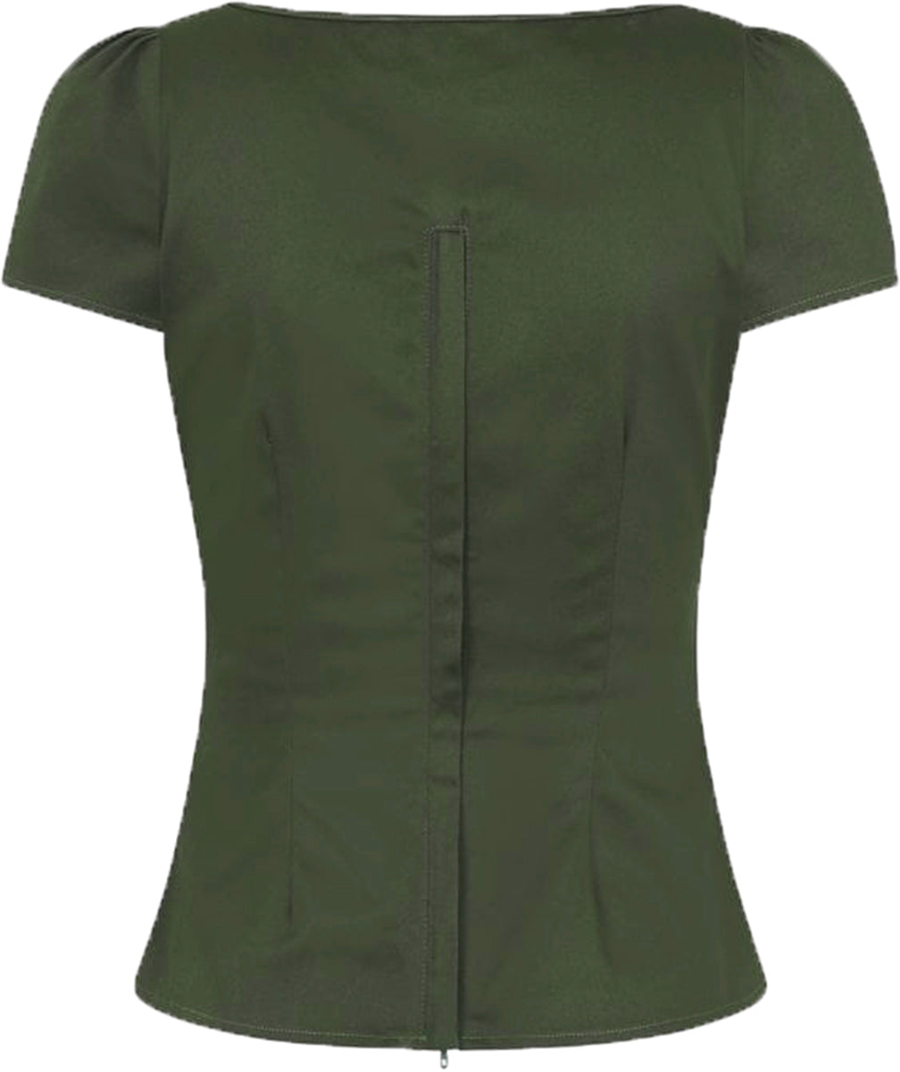 Collectif_MIMI_Vintage_PLAIN_Sweetheart_KURZARM_Bluse_SHIRT_Top_Olivgruen-3DdI8FIRHjVGV1