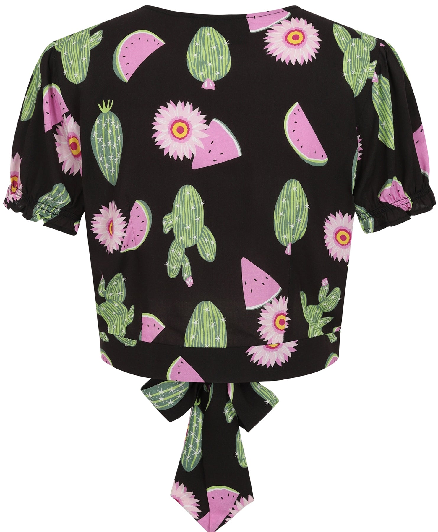 Collectif_MISTY_50s_CACTUS_MELON_Blumen_V-NECK_Kurzarm_BLOUSE_Bluse_killer_kirsche_26fm9cYO9Mh0B0