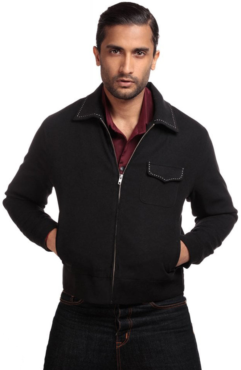Collectif_MORGAN_Oldshool_STICHES_Langarm_HERREN_JACKE_Jacket_Schwarz-1VahUDeckChG6G