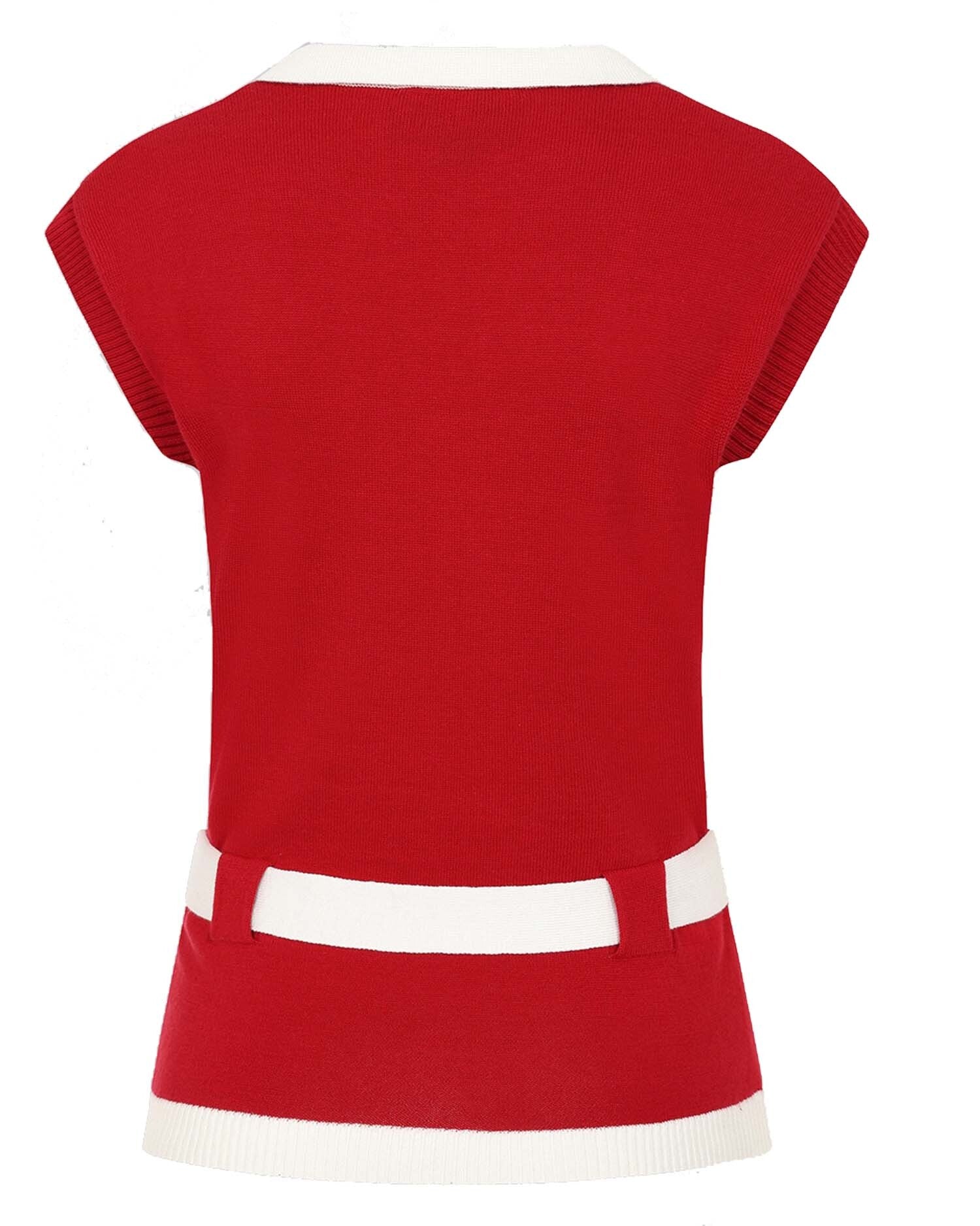 Collectif_NORMI_KNITTED_Vintage_Kurzarm_50s_Contrast_JUMPER_Shirt_Rot-5