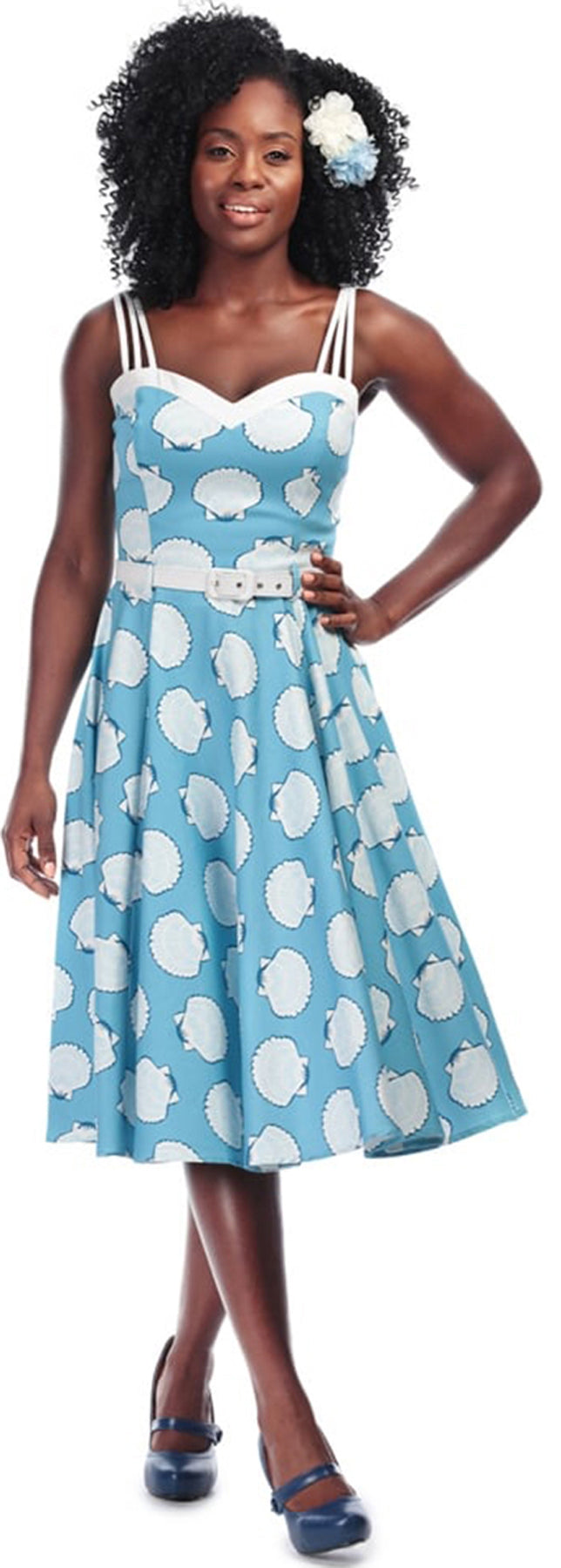 Collectif_NOVA_Vintage_SEASHELL_Muschel_Traeger_SWING_DRESS_Kleid_killer_kirsche
