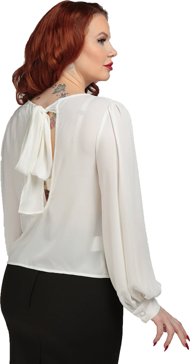 Collectif_OAKLEY_Vintage_CUT-OUT_Tie_Schleife_Langarm_50s_BLOUSE_Bluse_Cremeweiss-2