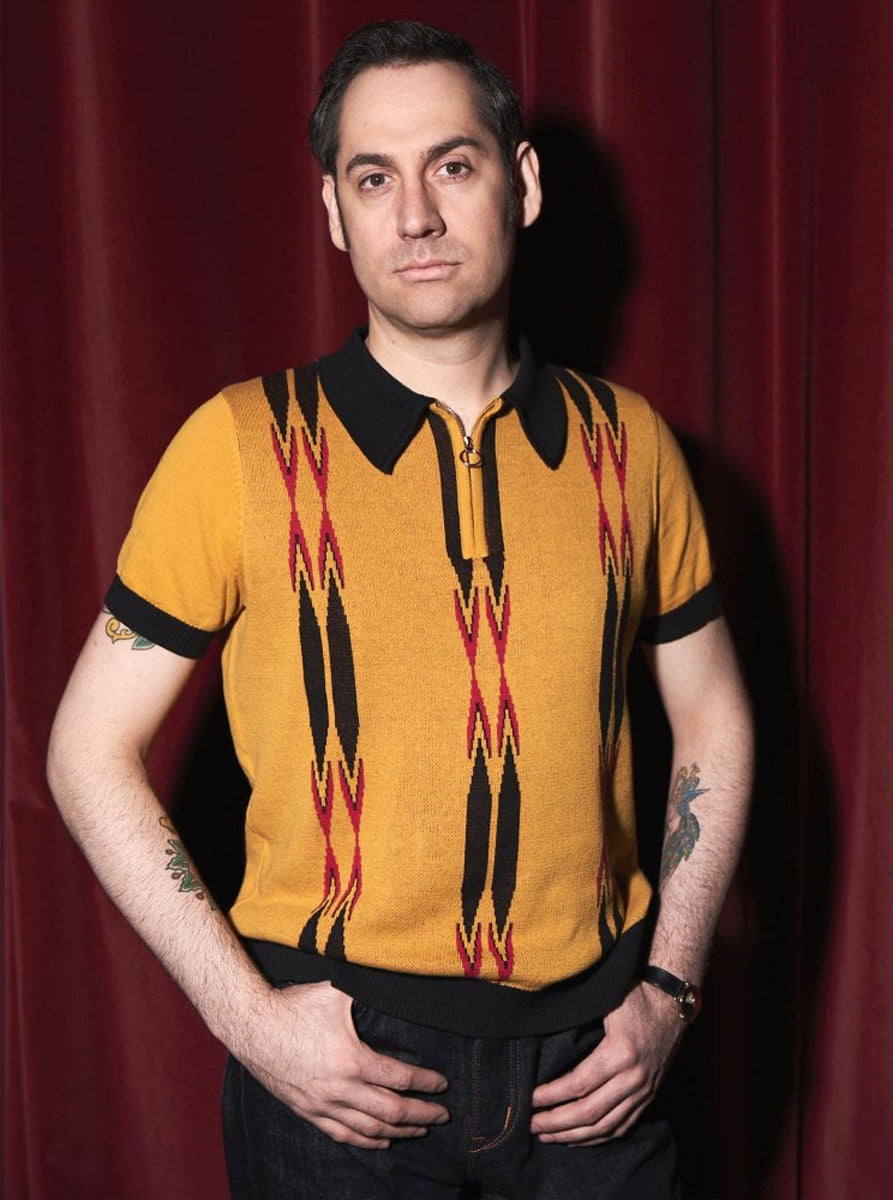 Collectif_PABLO_MARYLEBONE_Vintage_Stripe_Cross_Knitted_POLO_SHIRT_Gelb_killer_kirsche_1