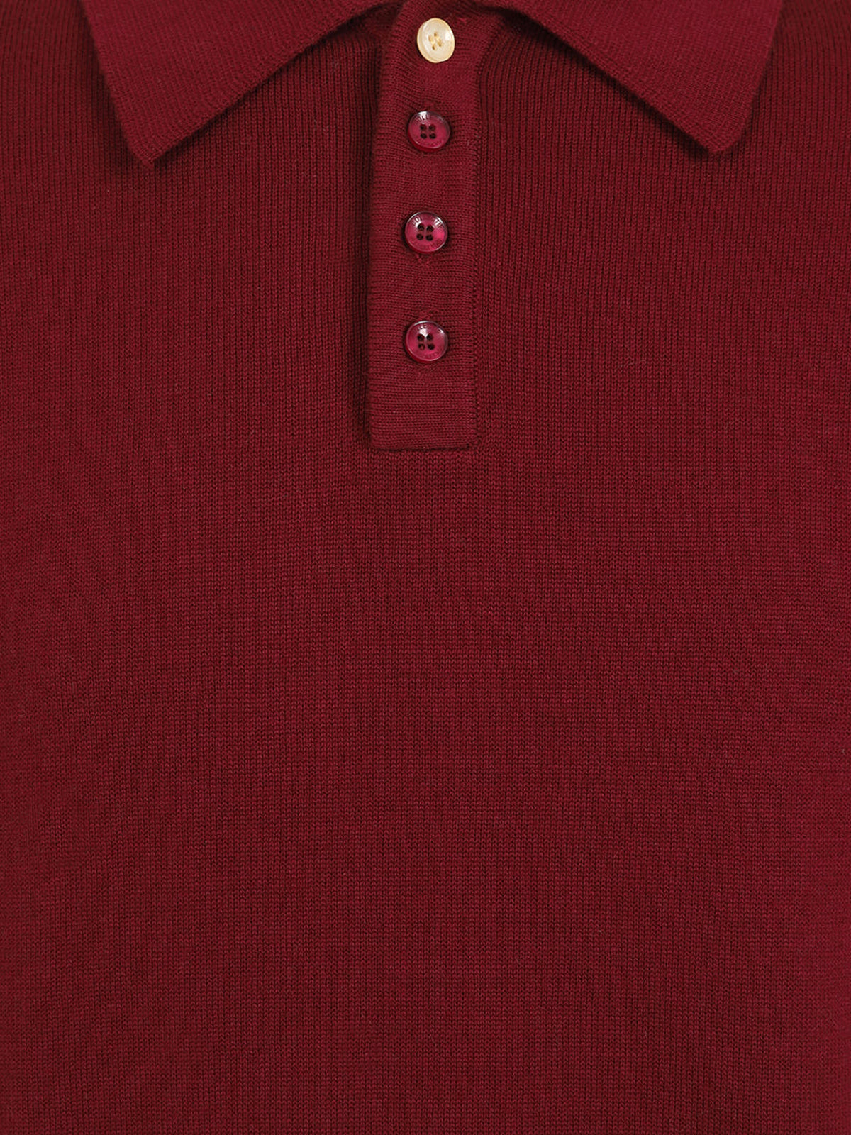Collectif_PABLO_PLAIN_Vintage_Knitted_Kurzarm_POLO_SHIRT_Jumper_-_Weinrot-3